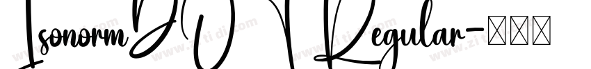 IsonormDOT Regular字体转换